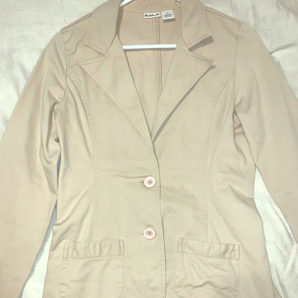Khaki blazer great for spring, summer or fall!